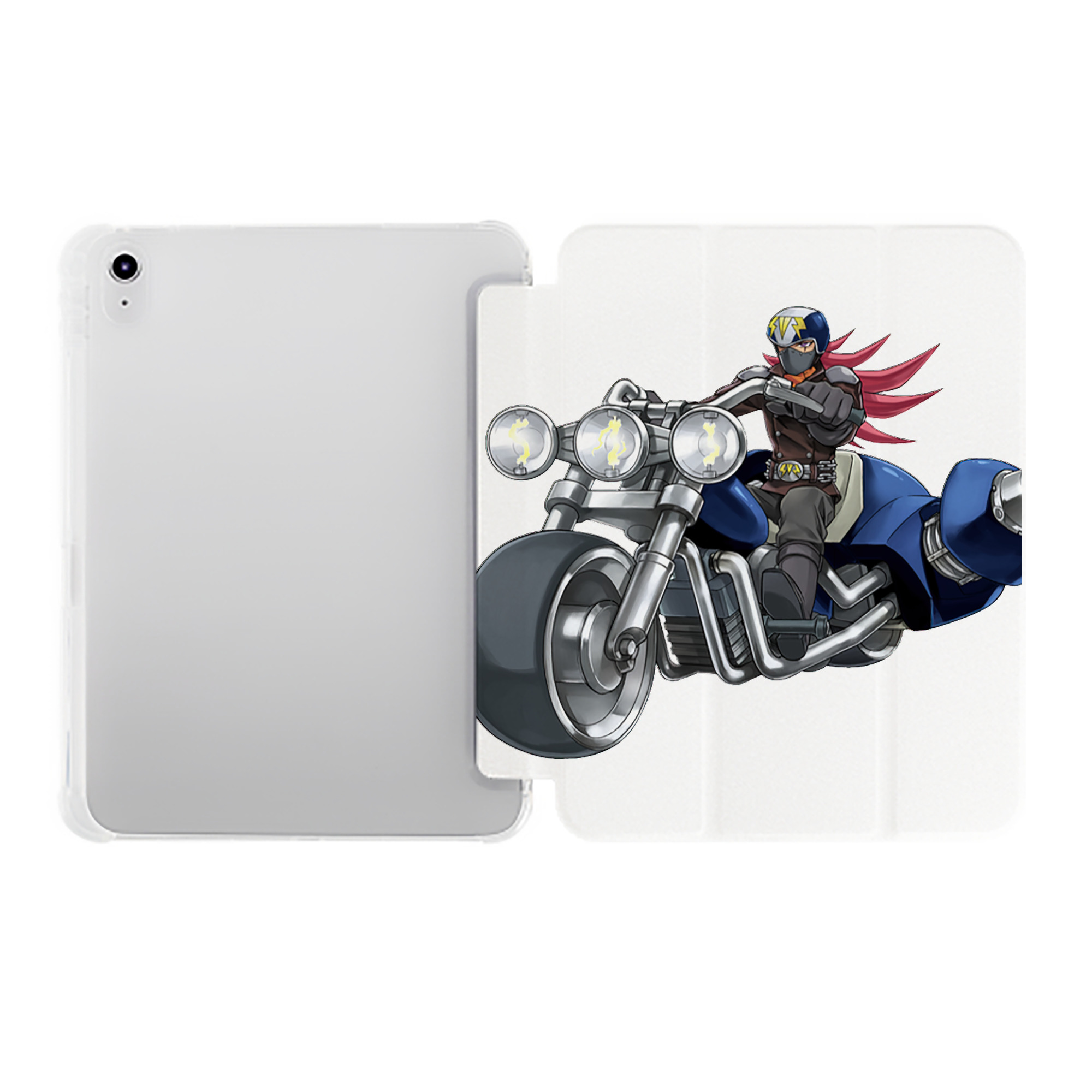 （画像用） 遊☆戯☆王 Yu-Gi-Oh! IPad ケース ペン収納付き 三つ折りスタンド PUレザー×シリコン 対応機種9.5/10.5/10.9インチ